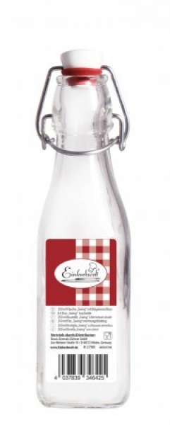 Bügelflasche vierkant Swing Bottle 250ml